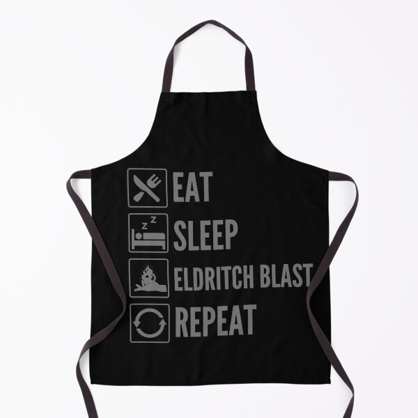 Item preview, Eat, Sleep, Eldritch Blast, Repeat - Dungeons and Dragons Warlock Print designed and sold by ToplineDesigns.