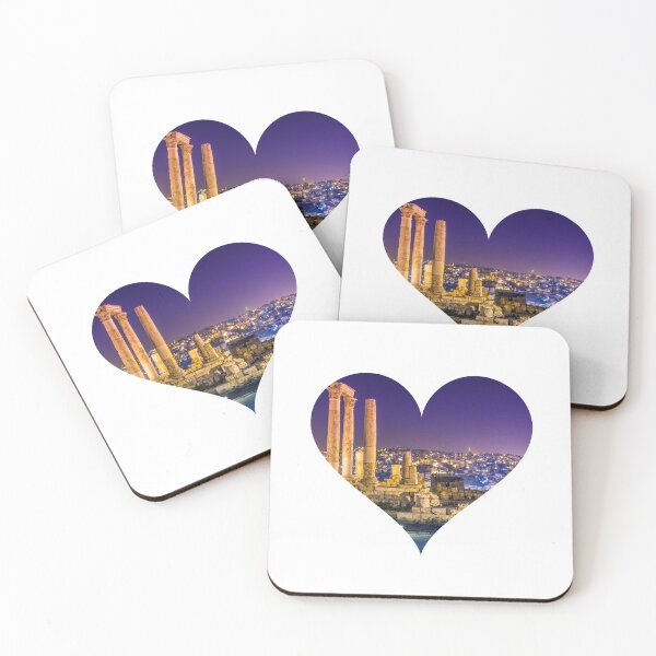 Item preview, AMMAN CITY SIGHTS IN A HEART STYLISH DESIGN  designed and sold by ArabCorner.