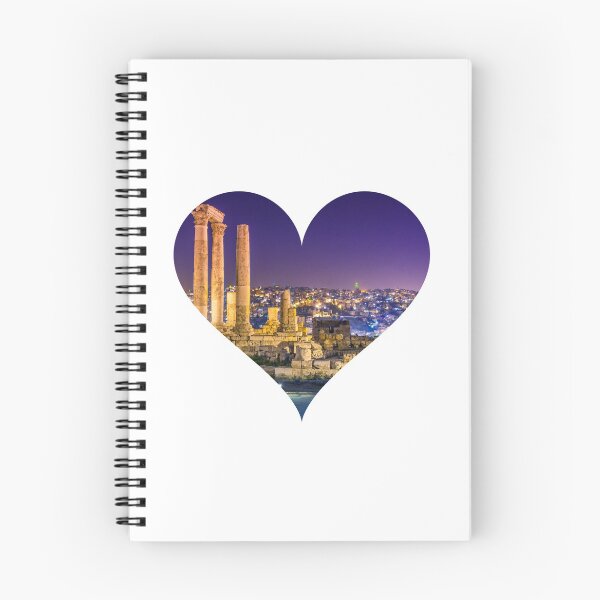 Item preview, AMMAN CITY SIGHTS IN A HEART STYLISH DESIGN  designed and sold by ArabCorner.