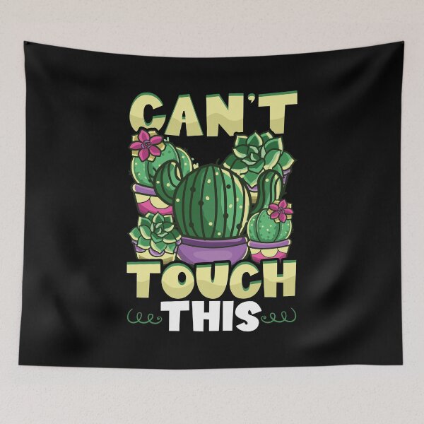 Item preview, Funny Can't Touch This Cactus Gardening Pun designed and sold by perfectpresents.