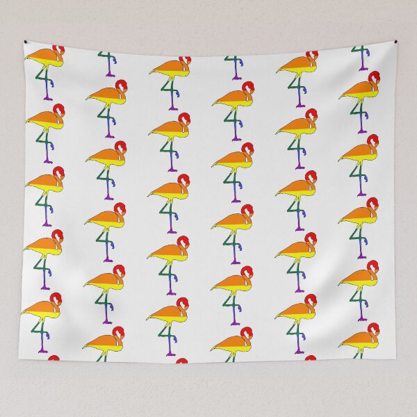 Item preview, Flamingo Rainbow Pride By Bent Sentiments LGBT gay lesbian interest  designed and sold by bentsentiments.