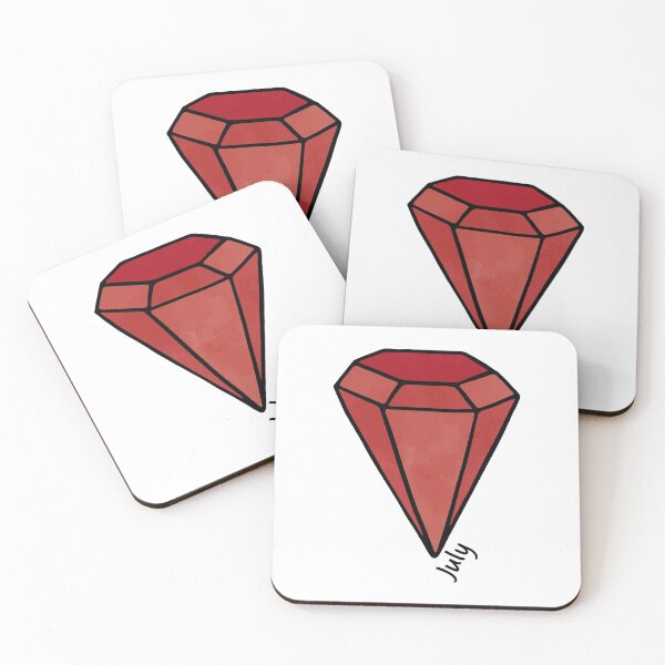 Item preview, July Ruby Birthstone designed and sold by murialbezanson.