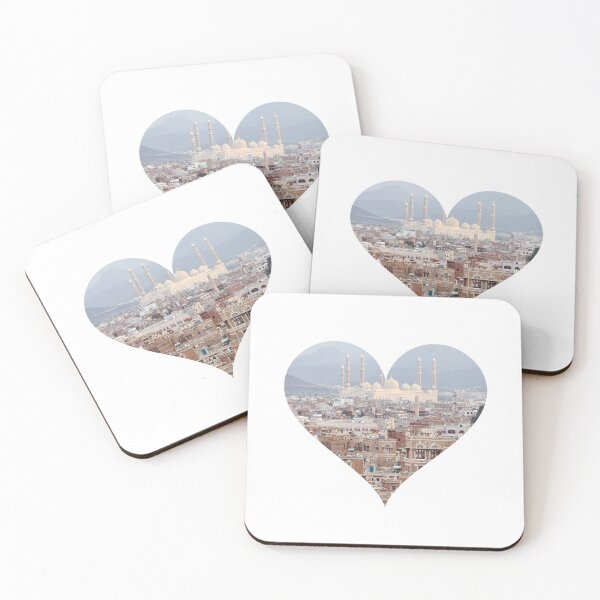 Item preview, SANA'A CITY SIGHTS IN A HEART STYLISH DESIGN  designed and sold by ArabCorner.