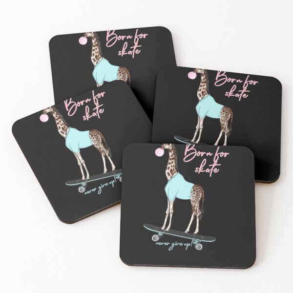 Item preview, Born for Skate Skateboard Skater Giraffe Blowing Bubble Gum designed and sold by Cecil-Blackwell.