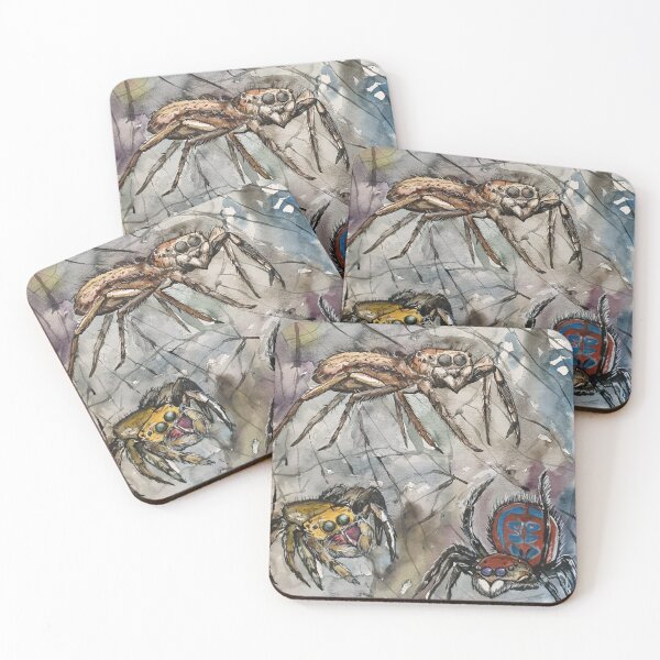 Item preview, Jump around! Tiny Jumping Spiders made huge designed and sold by Liz HL Art Shop.