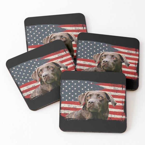 Item preview, Patriotic USA Flag Black Labrador gift for Lab Owners design designed and sold by Lisbob.