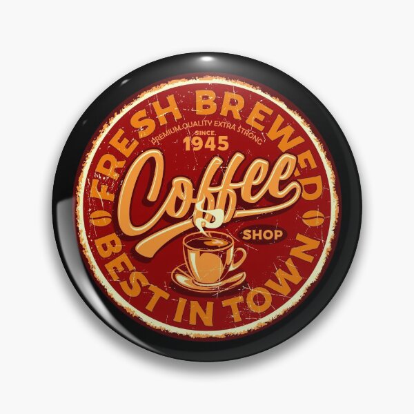 Item preview, Retro Fresh Brewed Coffee Sign designed and sold by Curio Meridian.