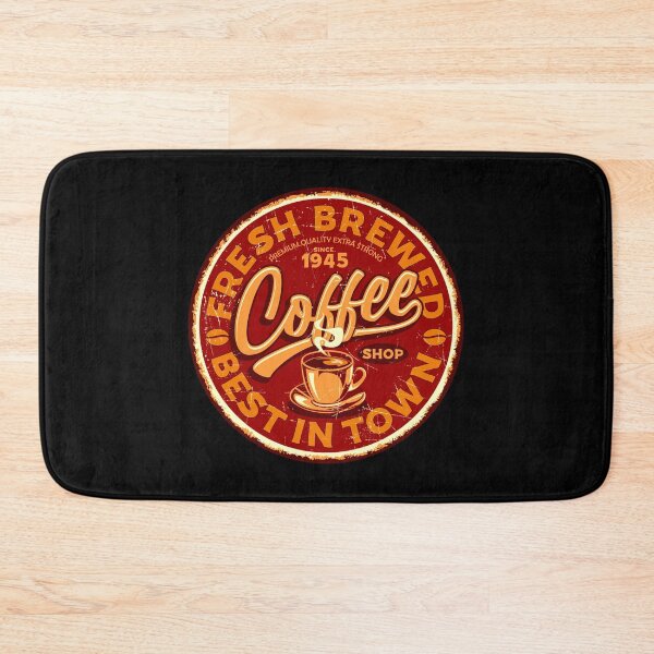 Item preview, Retro Fresh Brewed Coffee Sign designed and sold by Vector Scout Lab.
