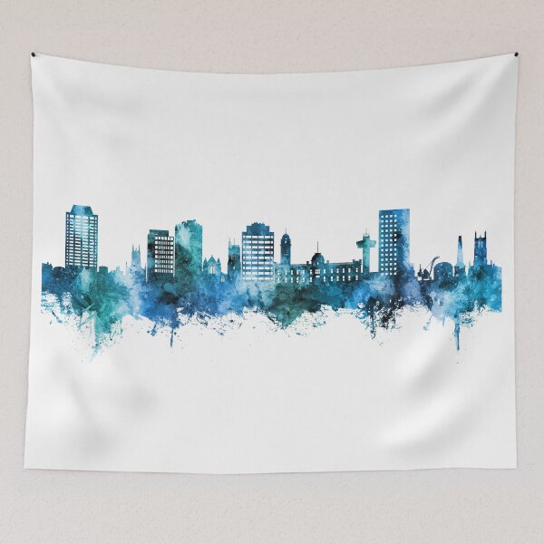Item preview, Hobart Australia Skyline designed and sold by ArtPrints.