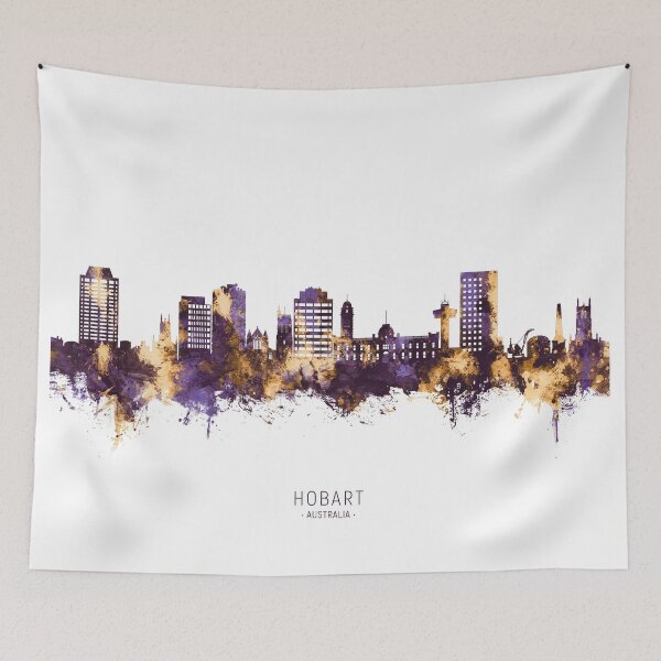 Item preview, Hobart Australia Skyline designed and sold by ArtPrints.