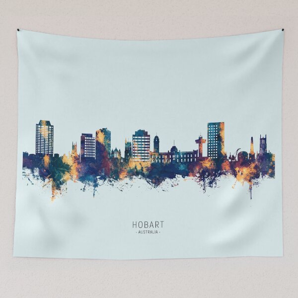 Item preview, Hobart Australia Skyline designed and sold by ArtPrints.