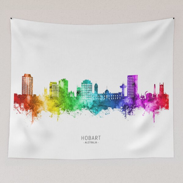 Item preview, Hobart Australia Skyline designed and sold by ArtPrints.