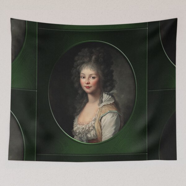 Item preview, Portrait Of A Young Lady by Johann Friedrich August Tischbein Old Masters Classical Fine Art Reproduction designed and sold by Xzendor7 Digital Art Creations.
