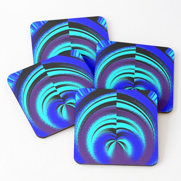 Item preview, Peacock blue black pattern designed and sold by StylishSpectrum.