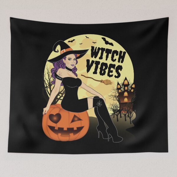 Item preview, Halloween Witch Vibes Pumpkin designed and sold by ZNOVANNA.