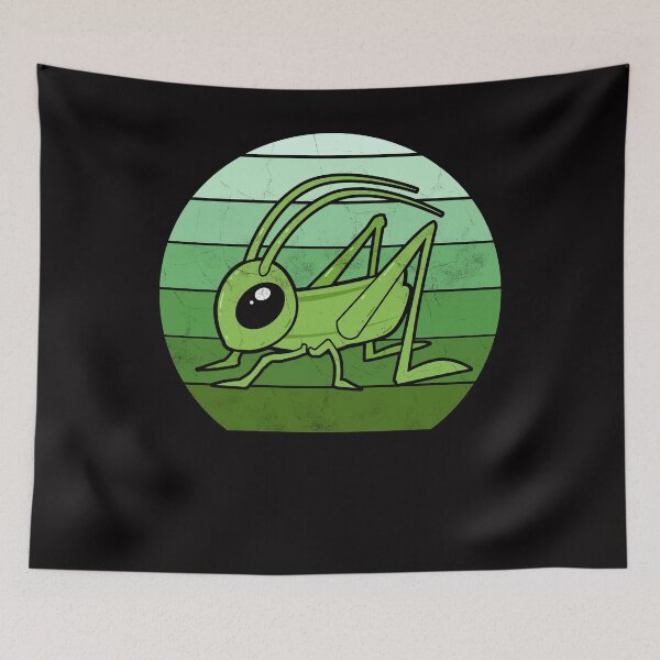Item preview, Grasshopper Locust Retro Vintage Insect designed and sold by Imutobi.