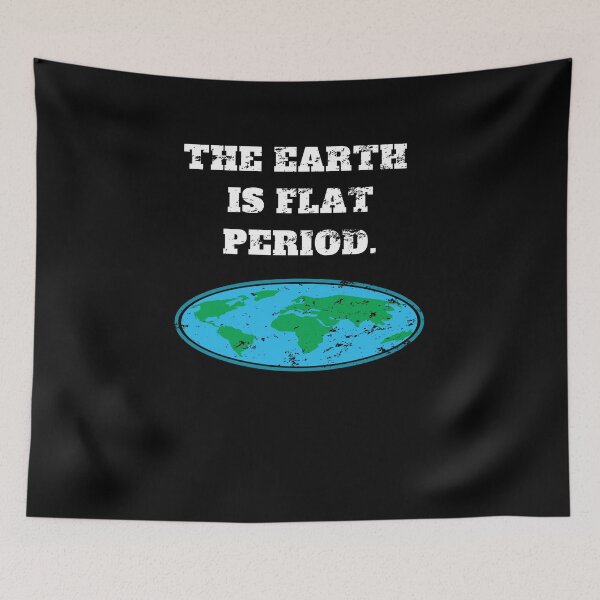 Item preview, The earth is flat period conspiracy society Retro Vintage designed and sold by Jeangel97.