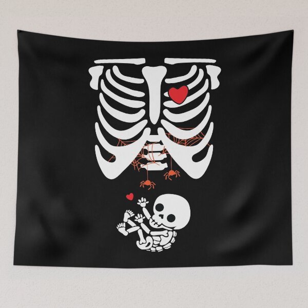 Item preview, Skeleton Baby Ribcage - Halloween (pregnancy) designed and sold by ShawnDzign.