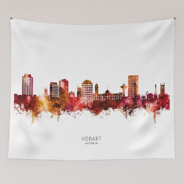 Item preview, Hobart Australia Skyline designed and sold by ArtPrints.