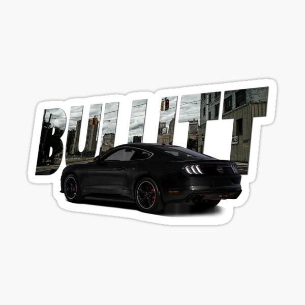 Bullitt Mustang Black edition Sticker