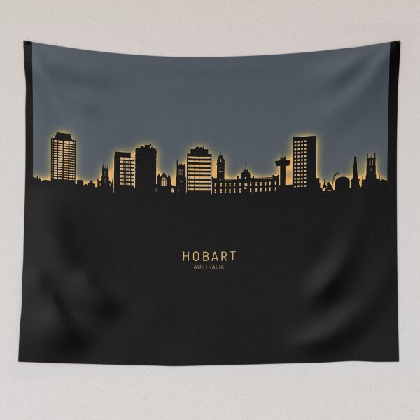 Item preview, Hobart Australia Skyline designed and sold by ArtPrints.