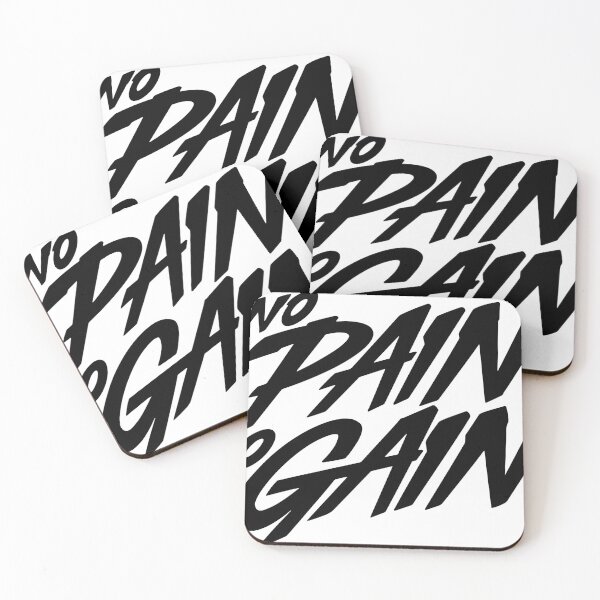 Item preview, No Pain No Gain. Hand Lettering. Gym Workout Motivation Quote Concept. Sport Fitness Inspiration Sign. Vector Illustration designed and sold by leavector.