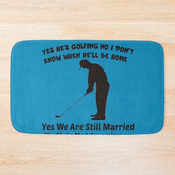Item preview, Yes He's Golfing No I Don't Know When He'll Be Home Funny Golfing Gift designed and sold by Sarah38.