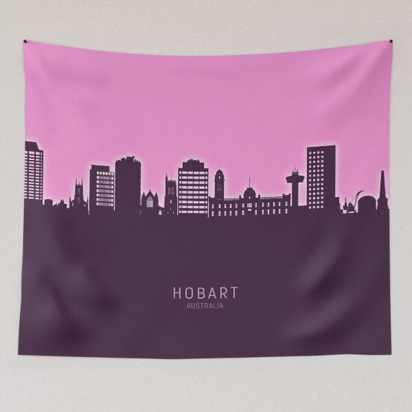 Item preview, Hobart Australia Skyline designed and sold by ArtPrints.
