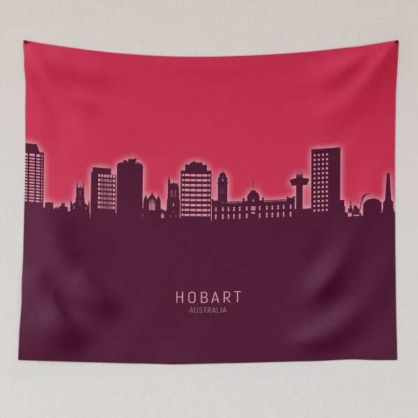 Item preview, Hobart Australia Skyline designed and sold by ArtPrints.