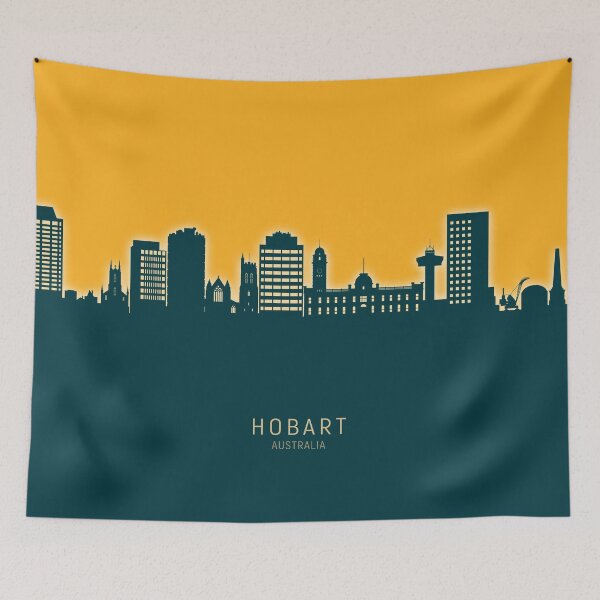 Item preview, Hobart Australia Skyline designed and sold by ArtPrints.