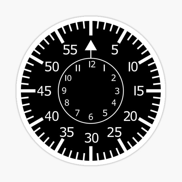 Flieger type B dial clock