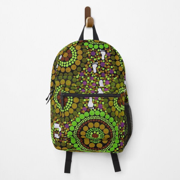 Item preview, Aboriginal Art Green and Earth Desert Walk designed and sold by GhostGumDesigns.