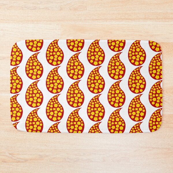 Item preview, Gold Drop Traditional Pattern White Background designed and sold by shahramroj.