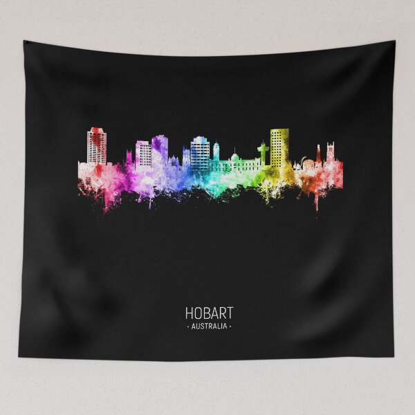 Item preview, Hobart Australia Skyline designed and sold by ArtPrints.