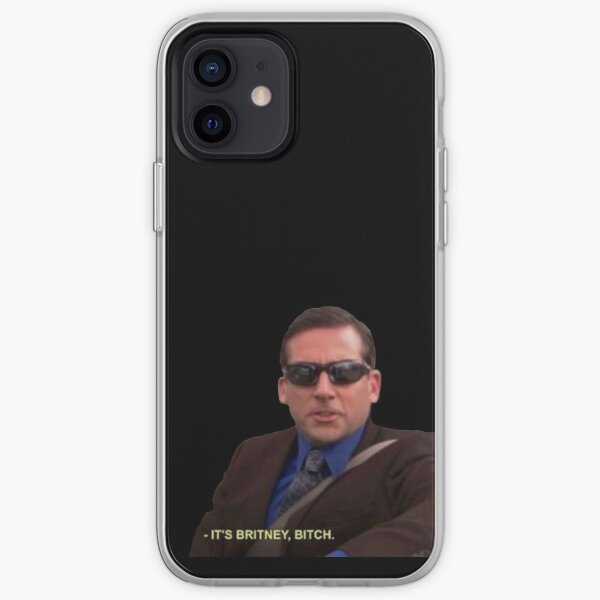 michael scott es britney bitch la oficina Funda blanda para iPhone