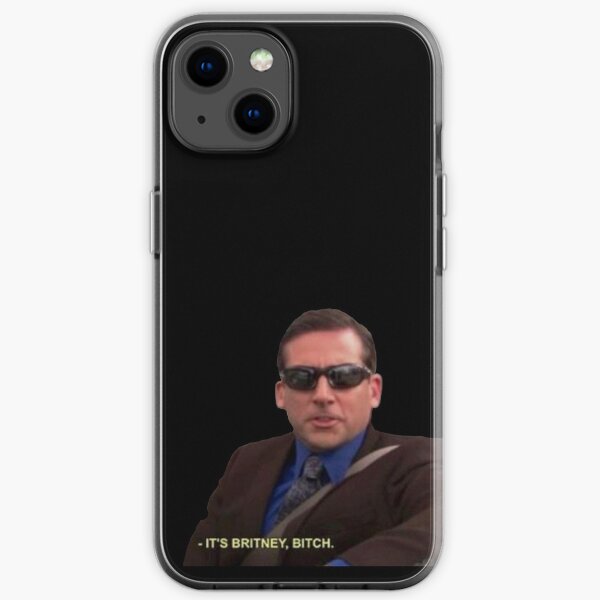 michael scott c'est britney chienne au bureau Coque souple iPhone