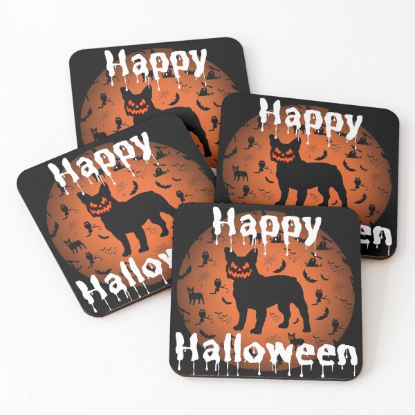 Item preview, Happy Halloween French Bulldog, Frenchie Halloween designed and sold by FunShirtDesigns.