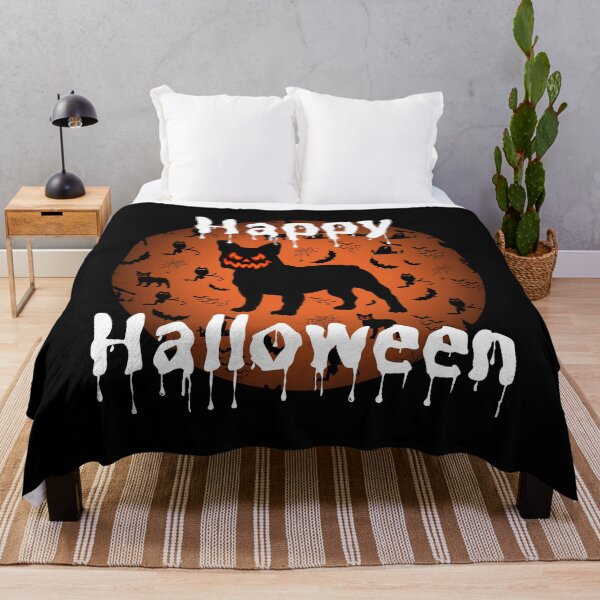 Item preview, Happy Halloween French Bulldog, Frenchie Halloween designed and sold by FunShirtDesigns.