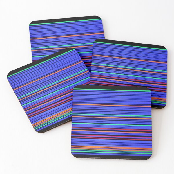 Item preview, Neon colorful lines and stripes in purple, green, orange, red and blue | neon stripes designed and sold by sopfanna.