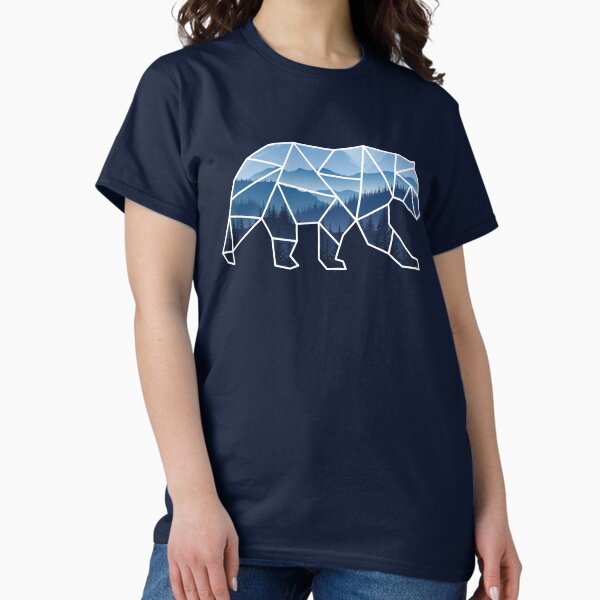 Item preview, Geometric Bear Blue Mountains designed and sold by SanderVW.