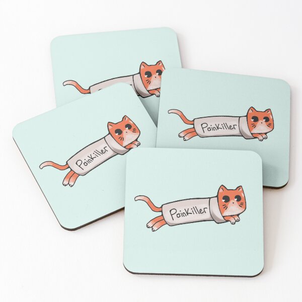 Item preview, Cute Painkiller Cat designed and sold by Neroaida.