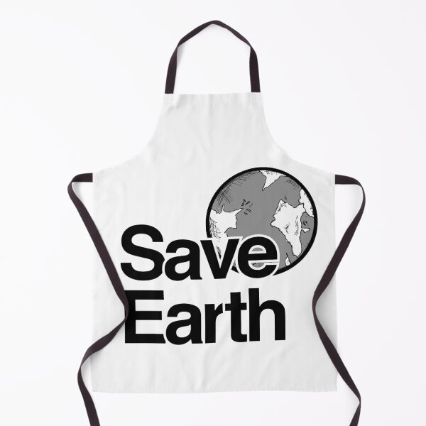 Item preview, Save Earth typography and illustration monochromatic design designed and sold by Kvyom.