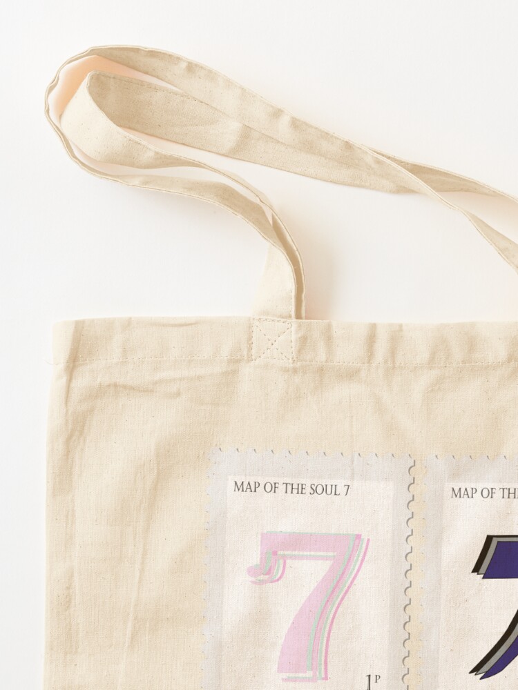 Alternate view of BTS Map of the Soul 7 Stamp Tote Bag