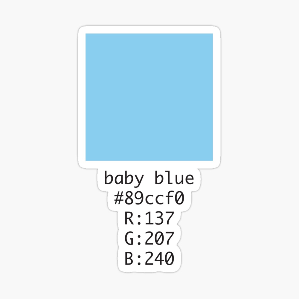 Color code for baby blue?