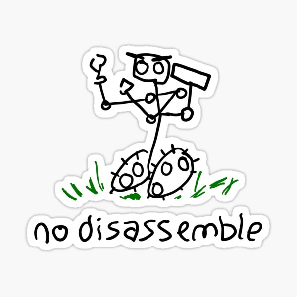 Artikel-Vorschau von Kein Zerlegen - primitiv - transparent, designt und verkauft von CCCDesign.