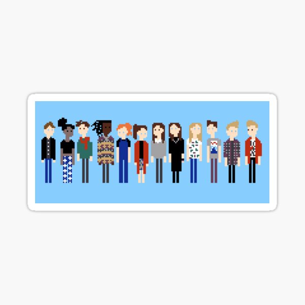 Item preview, Lovely Little Pixels Blue designed and sold by erialeduab.