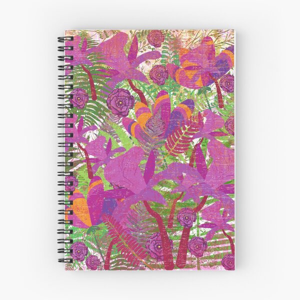 Item preview, Purple Flowers & Ferns Botanical Texture by Haus of Butterfly designed and sold by hausofbutterfly.