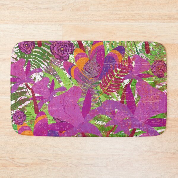 Item preview, Purple Flowers & Ferns Botanical Texture by Haus of Butterfly designed and sold by hausofbutterfly.