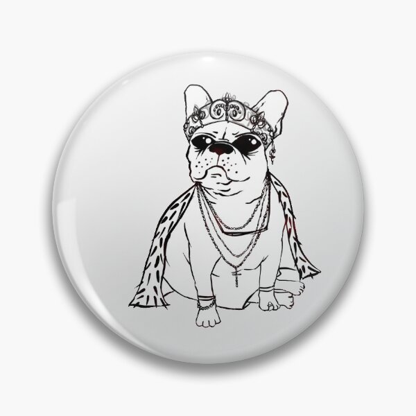 Item preview, French Bulldog Princess - Outline designed and sold by Barbara Gibbings.