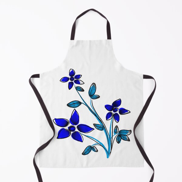 Item preview, Blue flowers with simple style designed and sold by Chino20.